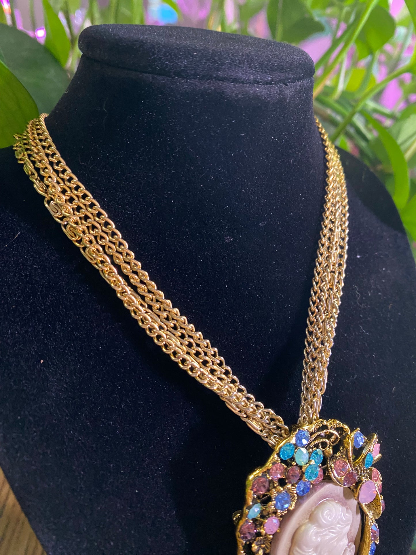 Handmade Cameo Necklace #3
